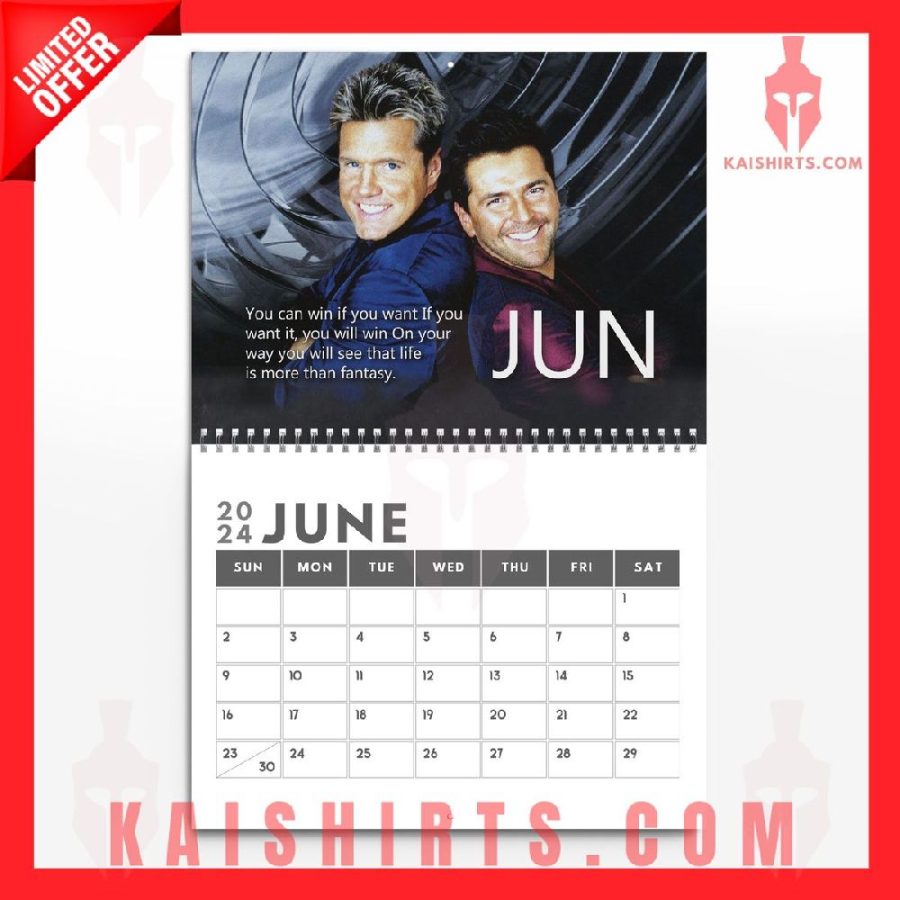 Modern Talking 2024 Wall Hanging Calendar's Product Pictures - Kaishirts.com