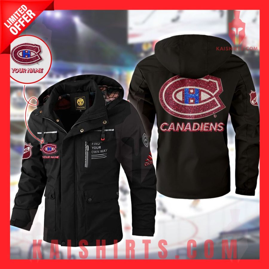 Montreal Canadiens Personalized Windbreaker Jacket's Product Pictures - Kaishirts.com