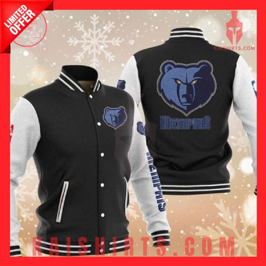 NBA Memphis Grizzlies Varsity Baseball Jacket's Product Pictures - Kaishirts.com