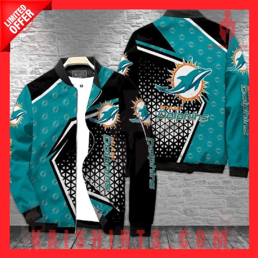 NFL Miami Dolphins Bomber Jacket's Product Pictures - Kaishirts.com