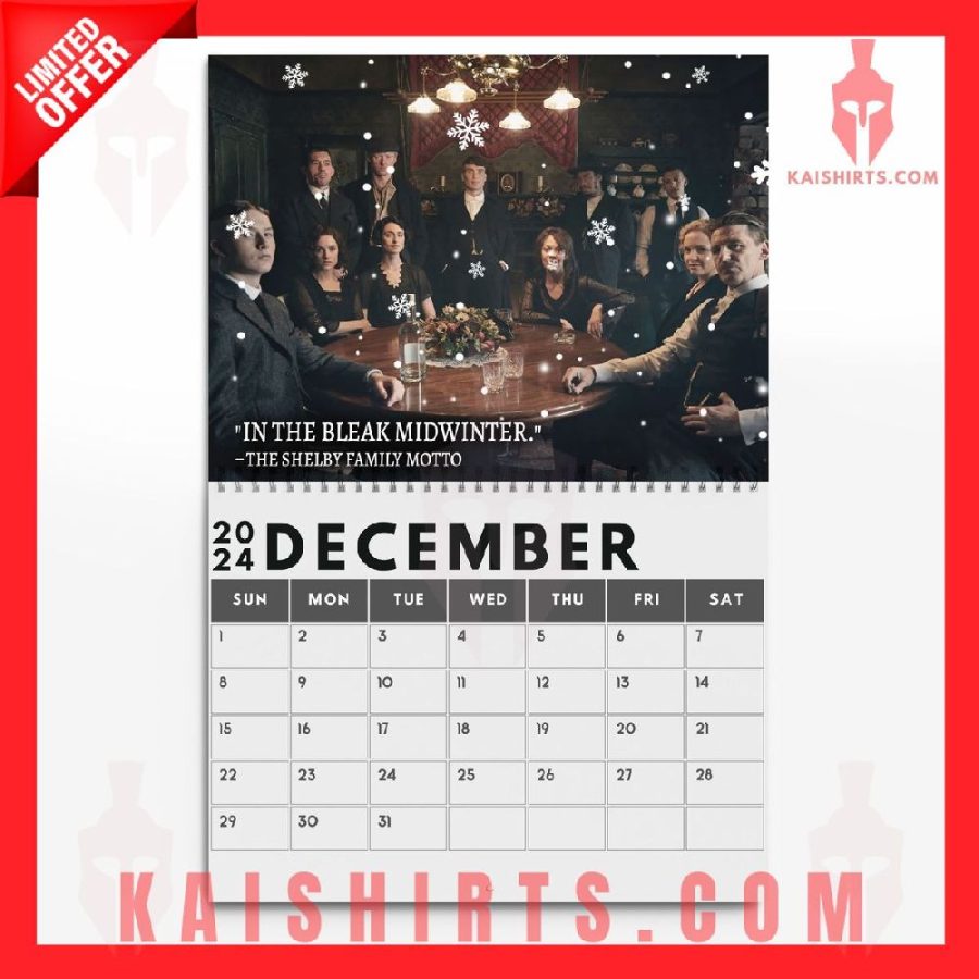 Peaky Blinders 2024 Wall Hanging Calendar's Product Pictures - Kaishirts.com