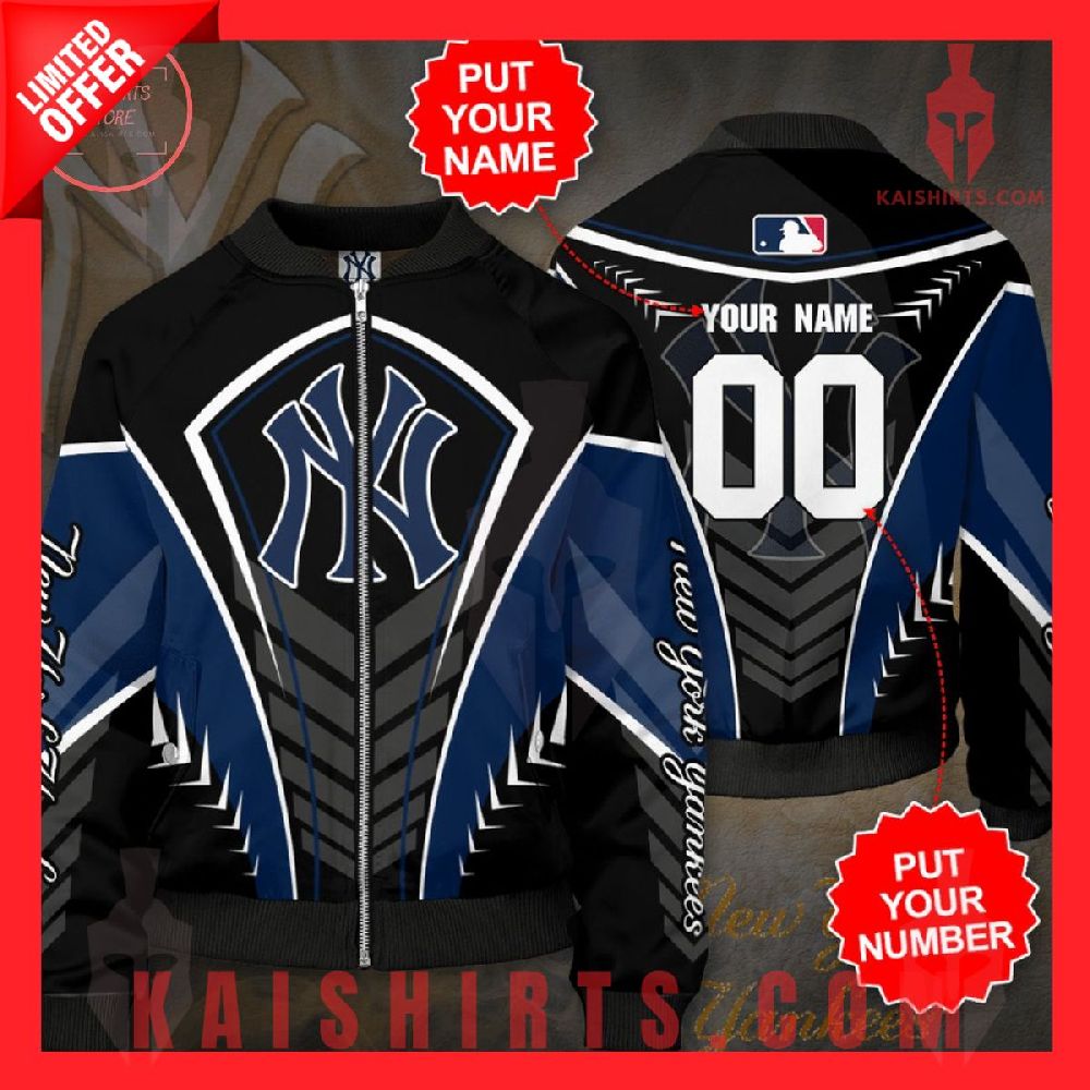 Personalized New York Yankees Baseball Bomber Jacket's Product Pictures - Kaishirts.com