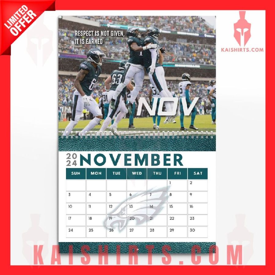 Philadelphia Eagles 2024 Wall Hanging Calendar's Product Pictures - Kaishirts.com