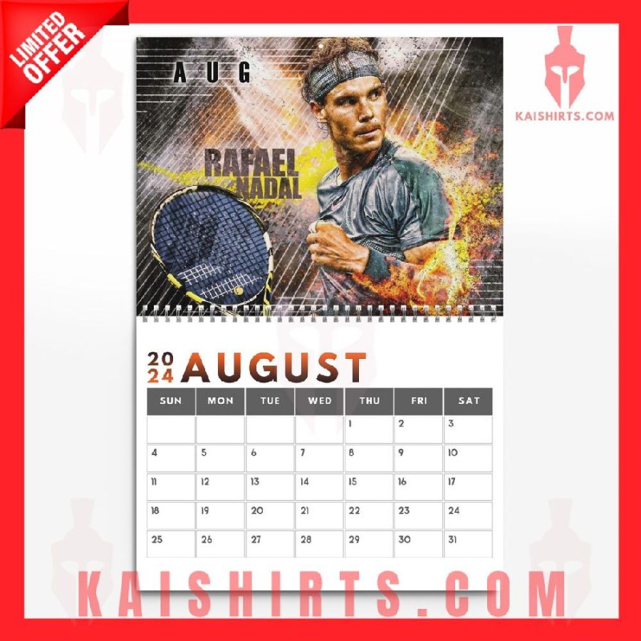 Rafael Nadal 2024 Wall Hanging Calendar's Product Pictures - Kaishirts.com