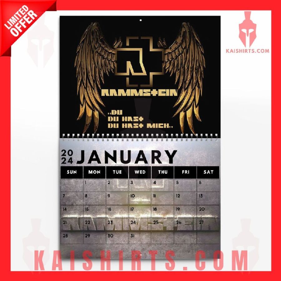 Rammstein 2024 Wall Hanging Calendar's Product Pictures - Kaishirts.com