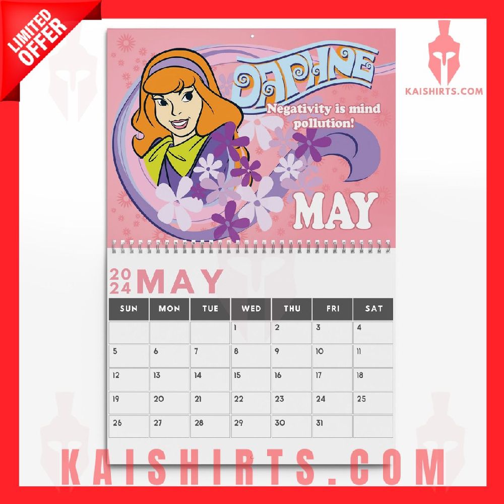 Scooby-Doo 2024 Wall Hanging Calendar's Product Pictures - Kaishirts.com