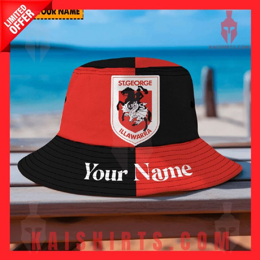 St George Illawarra Dragons NRL Personalized Bucket Hat's Product Pictures - Kaishirts.com