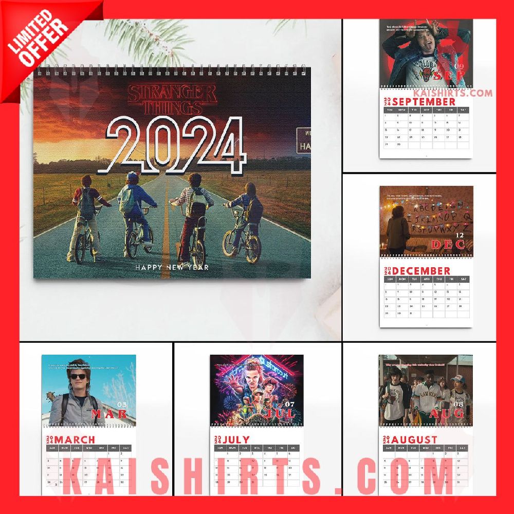 Stranger Things 2024 Wall Hanging Calendar's Product Pictures - Kaishirts.com