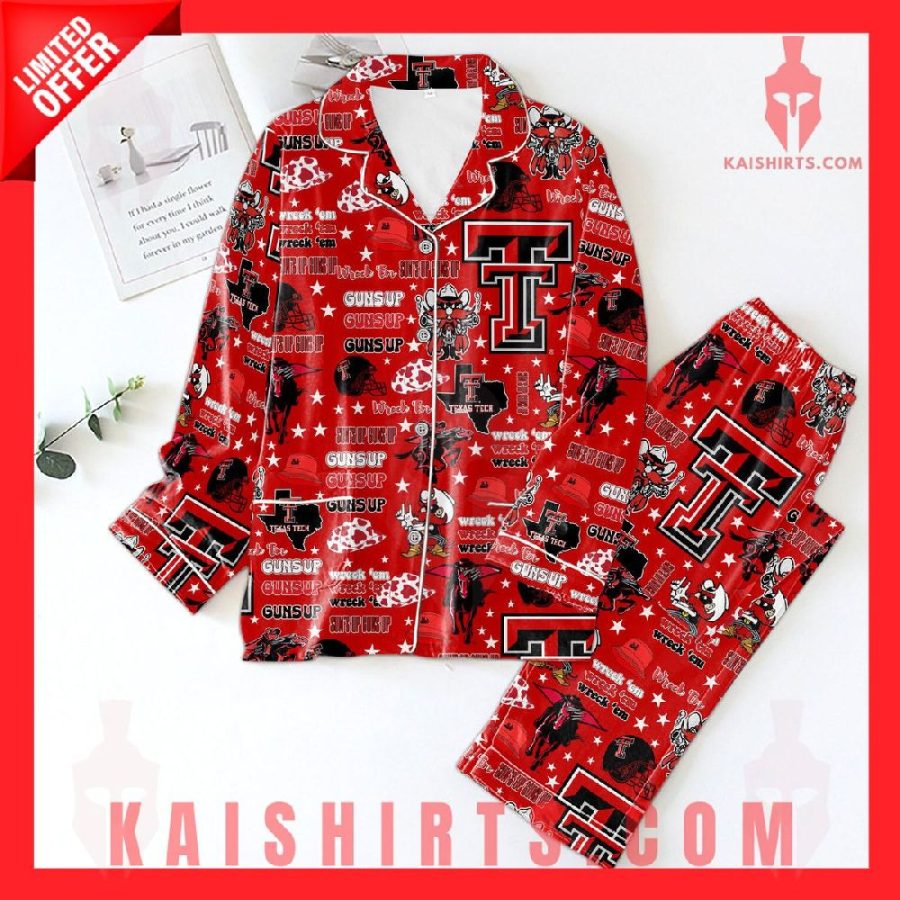 Texas Tech University Pajamas Set's Product Pictures - Kaishirts.com