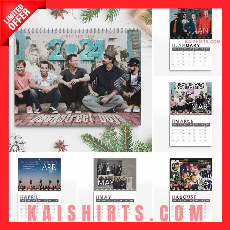 The Backstreet Boys 2024 Wall Hanging Calendar's Product Pictures - Kaishirts.com