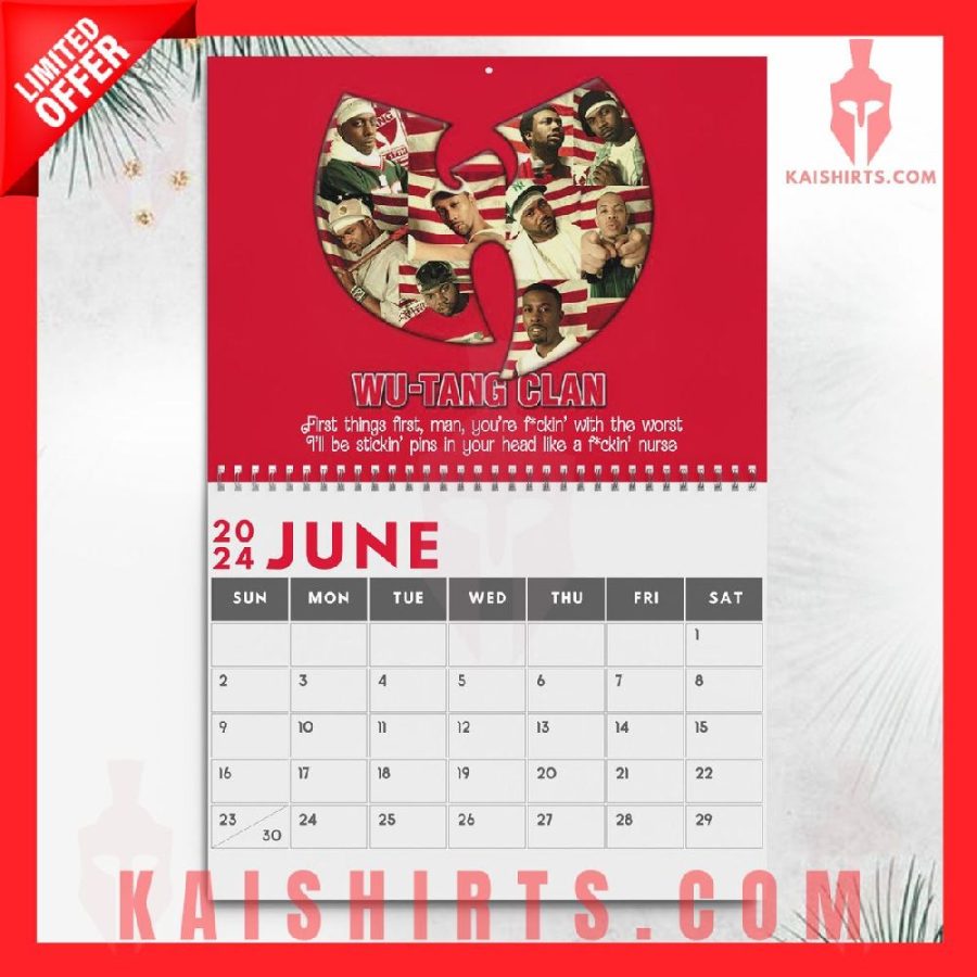 Wutang Clan 2024 Wall Hanging Calendar's Product Pictures - Kaishirts.com