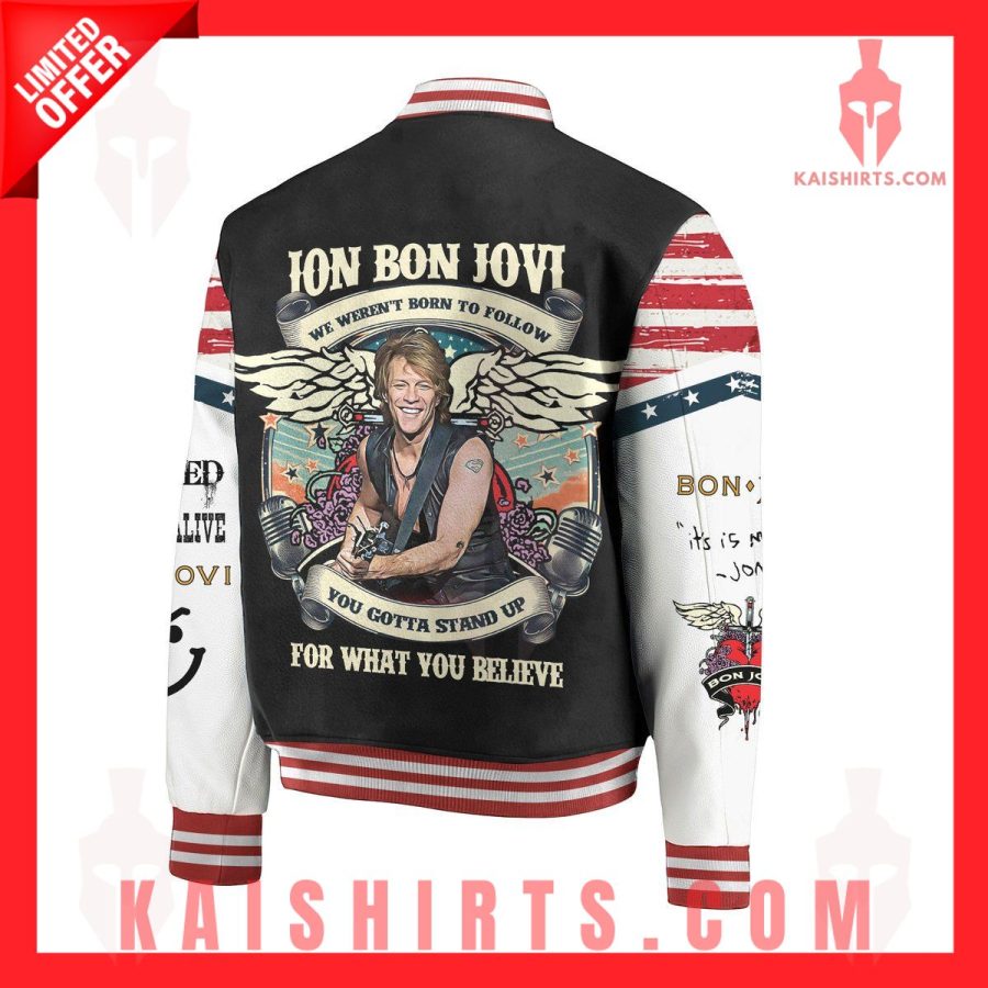Bon Jovi Baseball Jacket's Product Pictures - Kaishirts.com