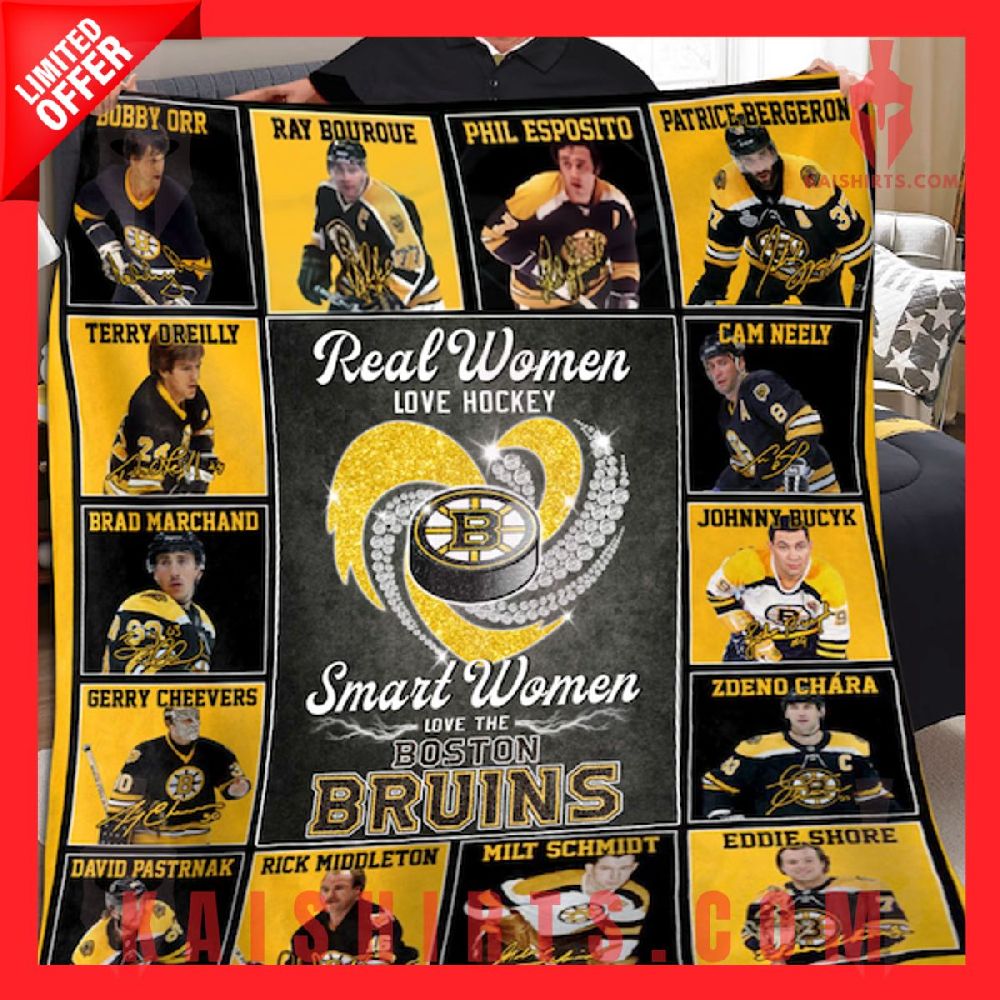 Boston Bruins NHL Team Fleece Blanket's Product Pictures - Kaishirts.com