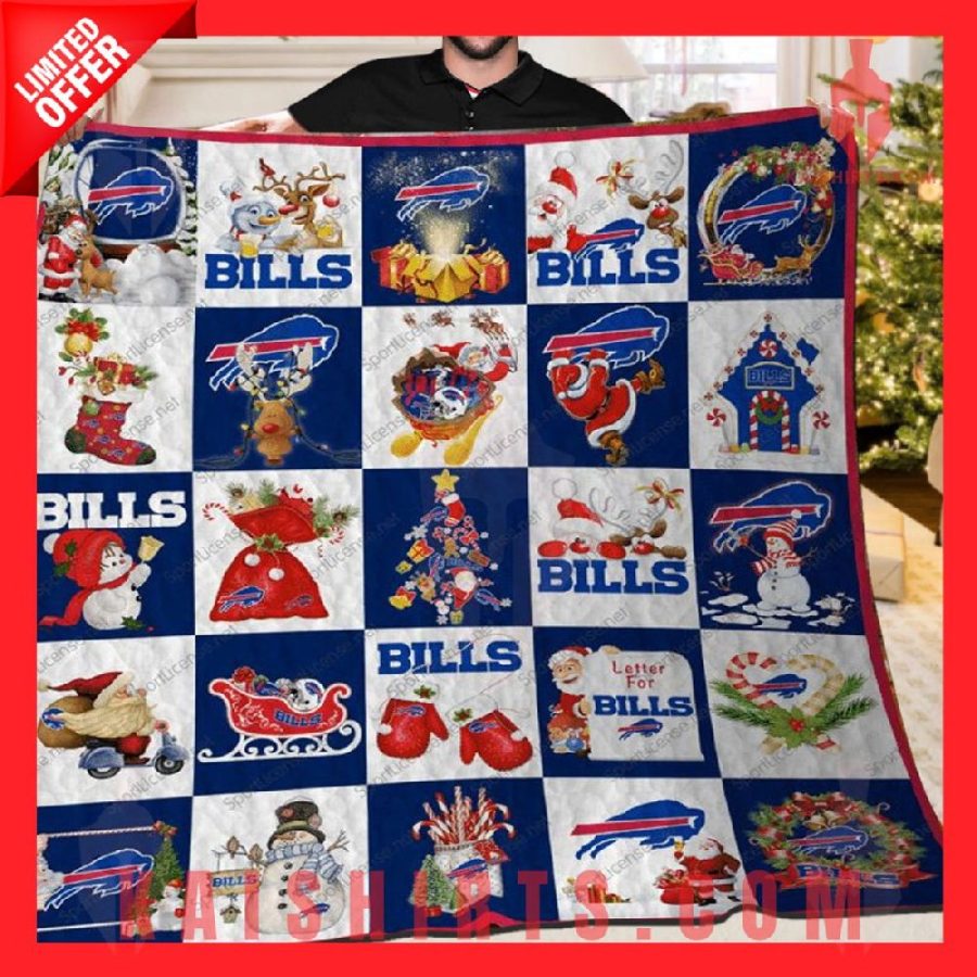 Buffalo Bills NFL Christmas Fleece Blanket's Product Pictures - Kaishirts.com