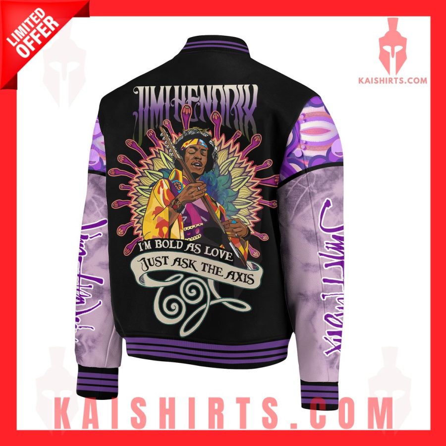 Jimi Hendrix Baseball Jacket's Product Pictures - Kaishirts.com